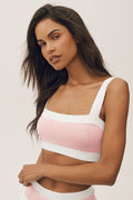 Cotton Cashmere Capri Dream Bra - Sundrenched Pink/White — photo 1