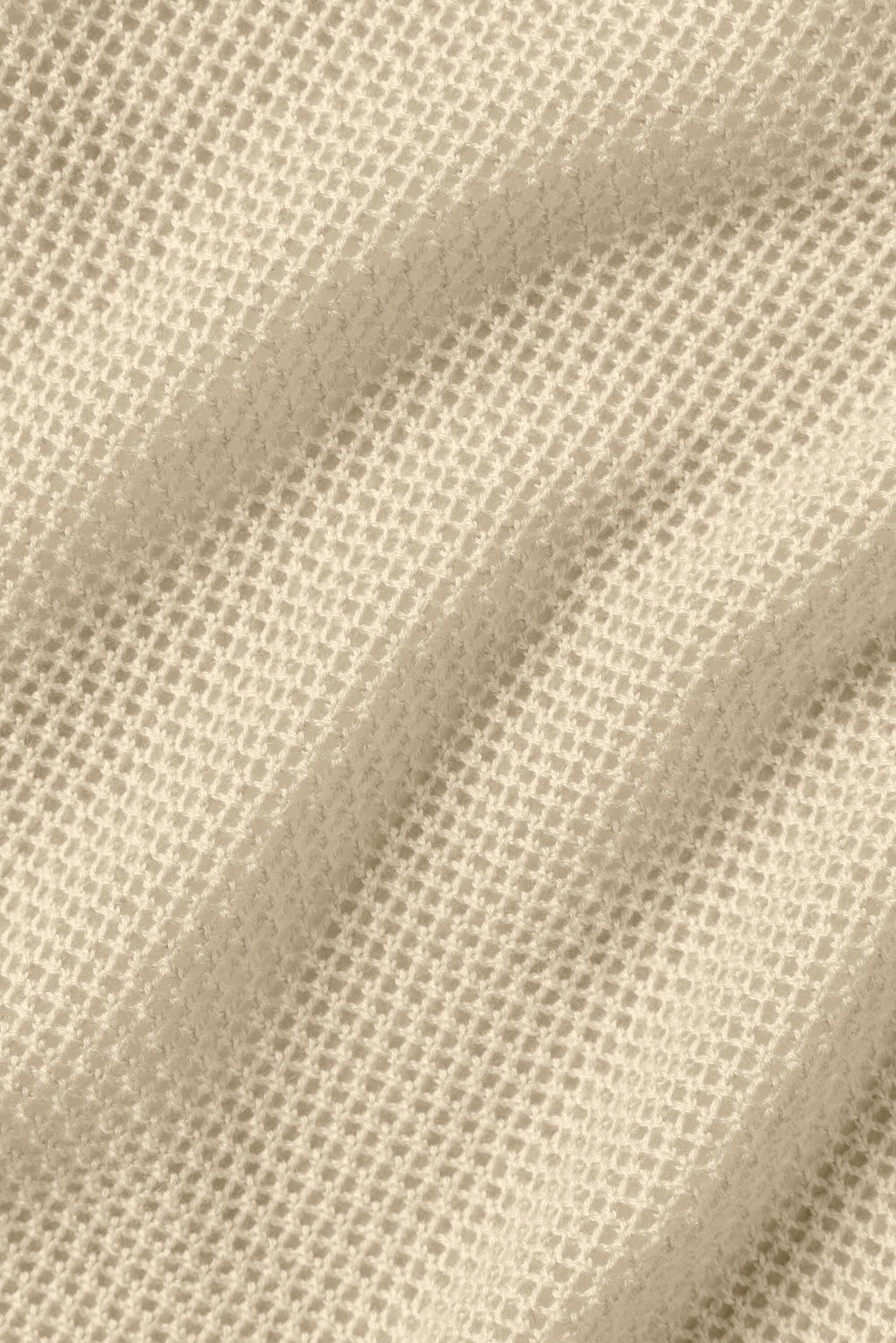 Silk Cashmere Cropped Heat Wave Tank - Sandy Beige — photo 6