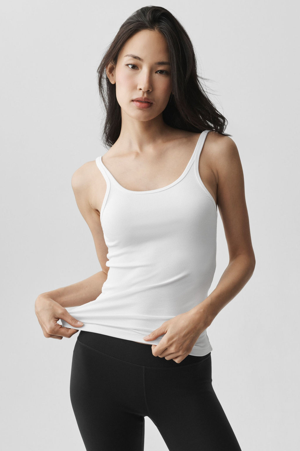 Ribbed Adore Tank - White — photo 3