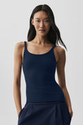 Ribbed Adore Tank - Navy — photo 1