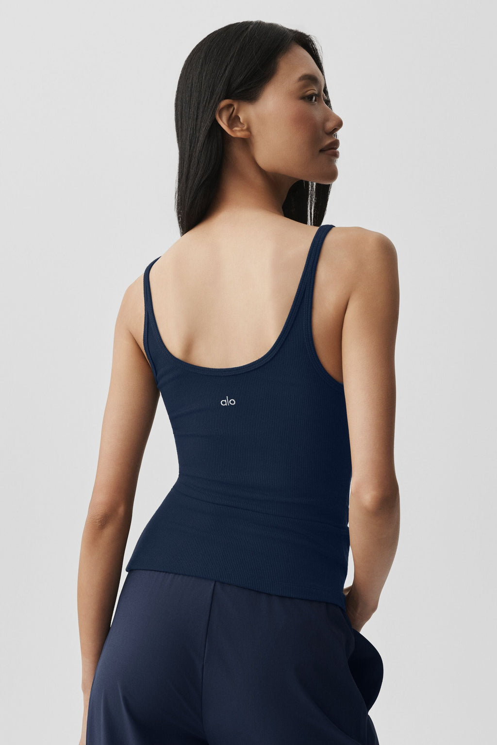 Ribbed Adore Tank - Navy — photo 3