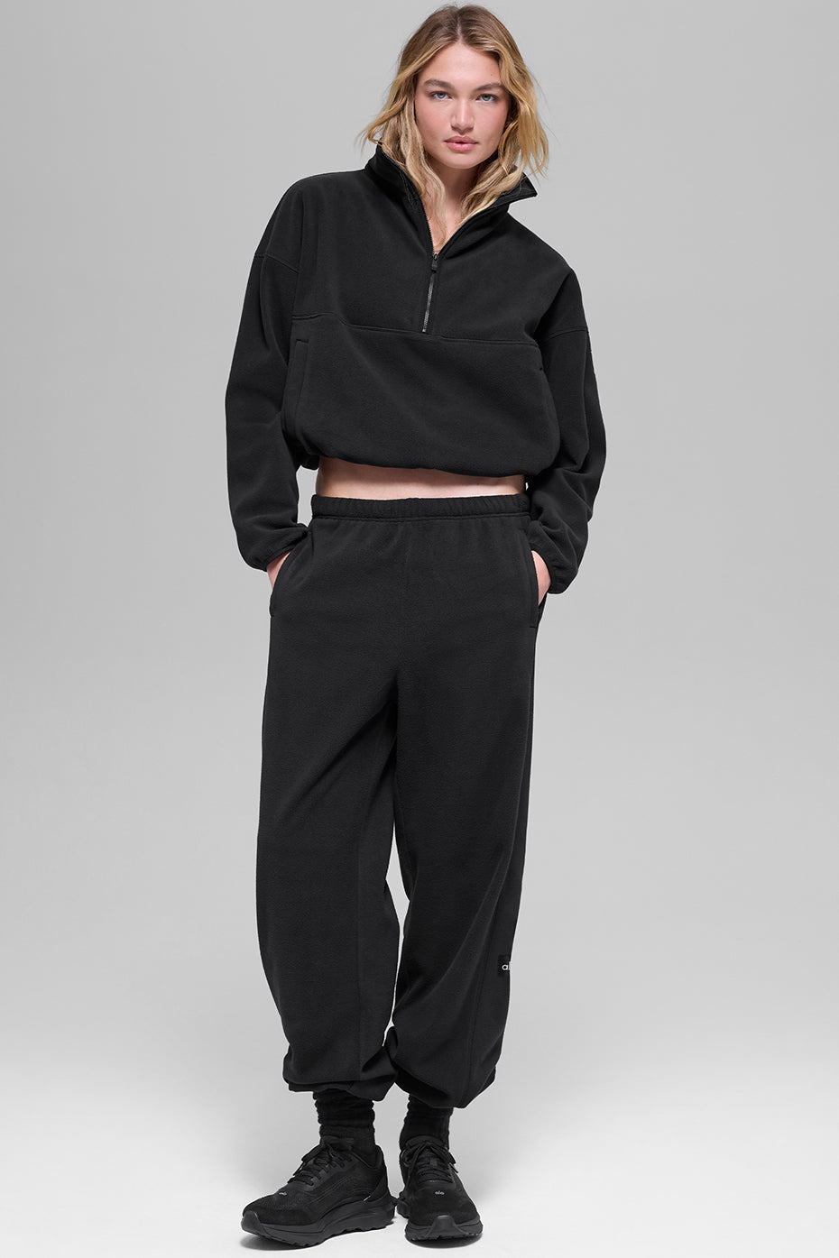 Polar Fleece Retreat Cover Up - Black — photo 5