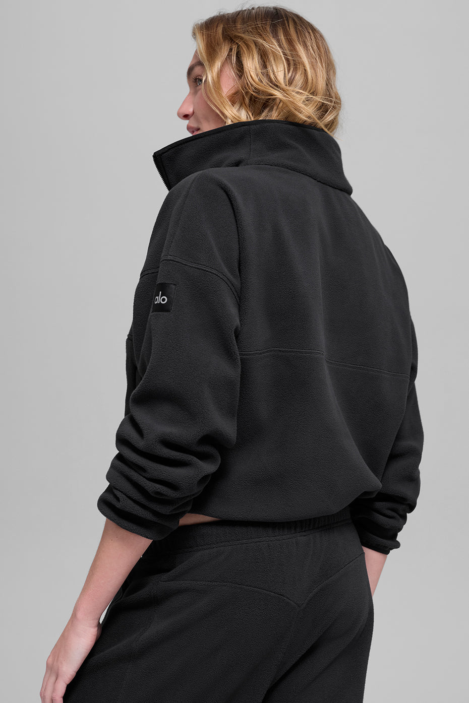 Polar Fleece Retreat Cover Up - Black — photo 3