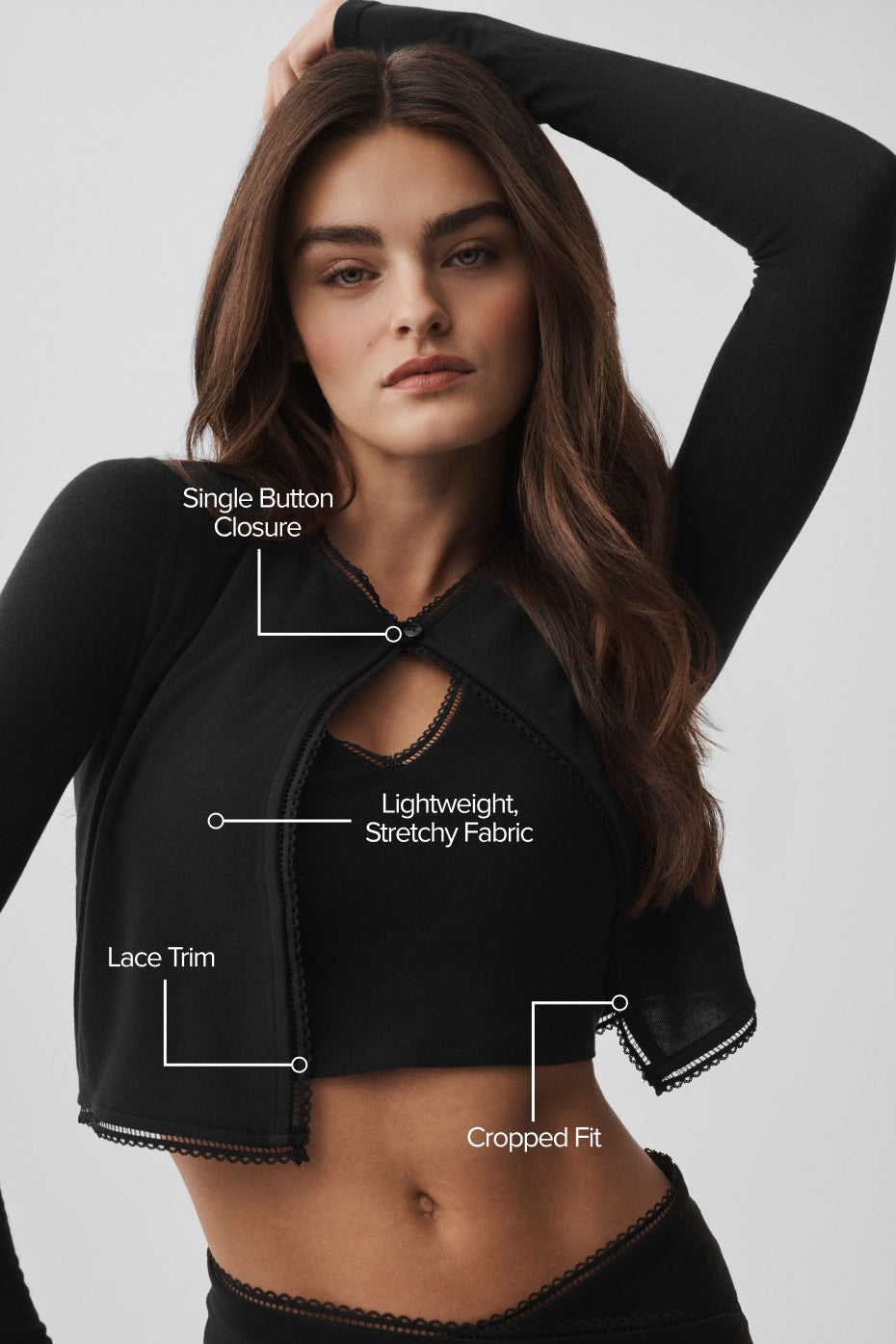 Affection Cardigan - Black — photo 2