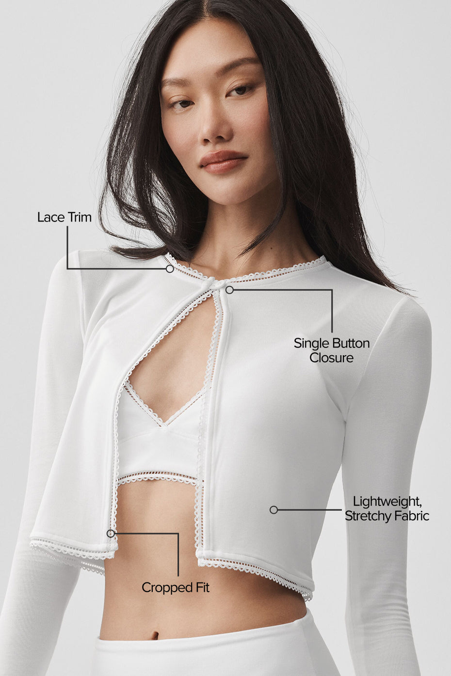 Affection Cardigan - White — photo 2