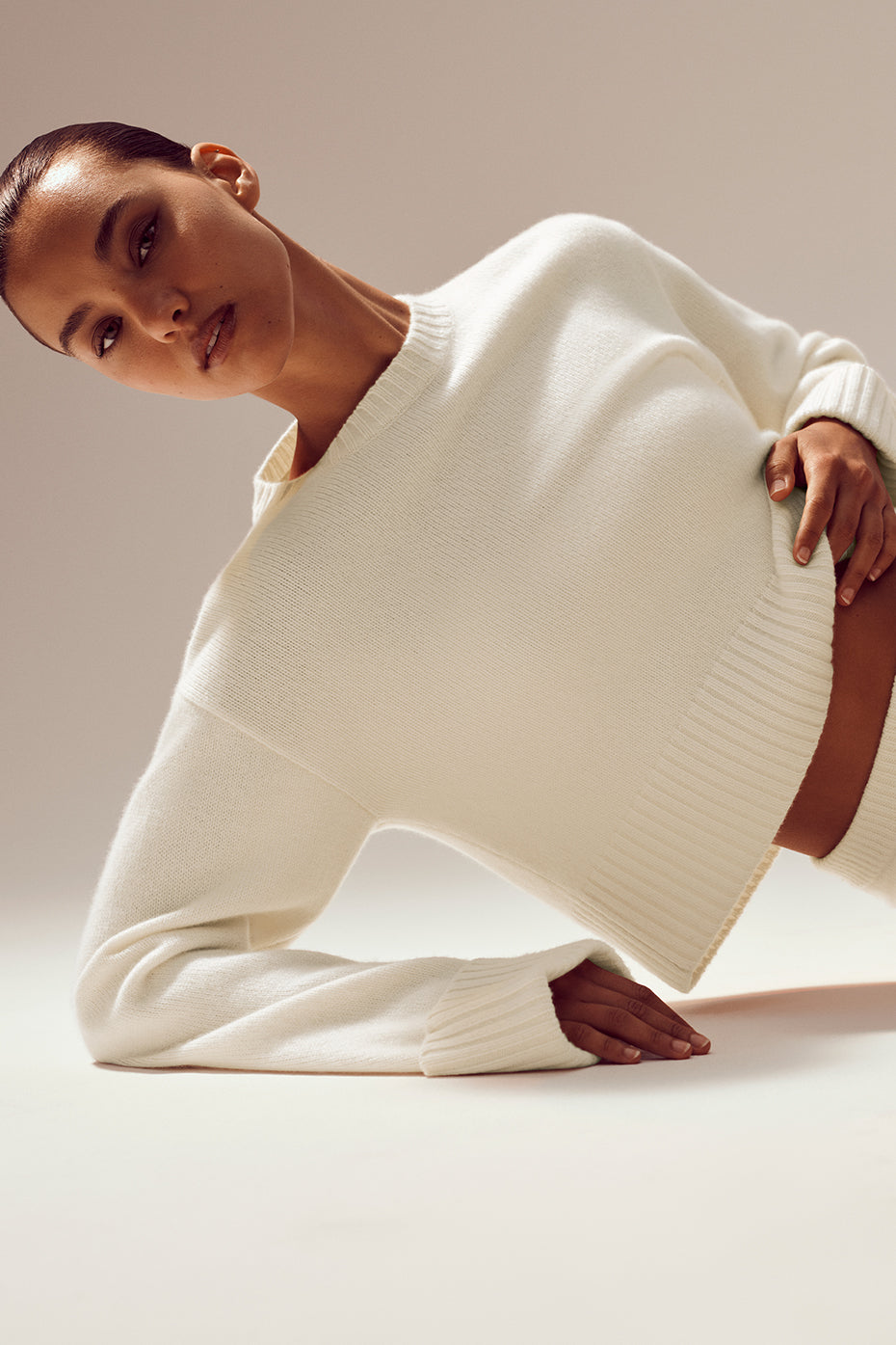 Cashmere Embrace Pullover - Ivory — photo 1