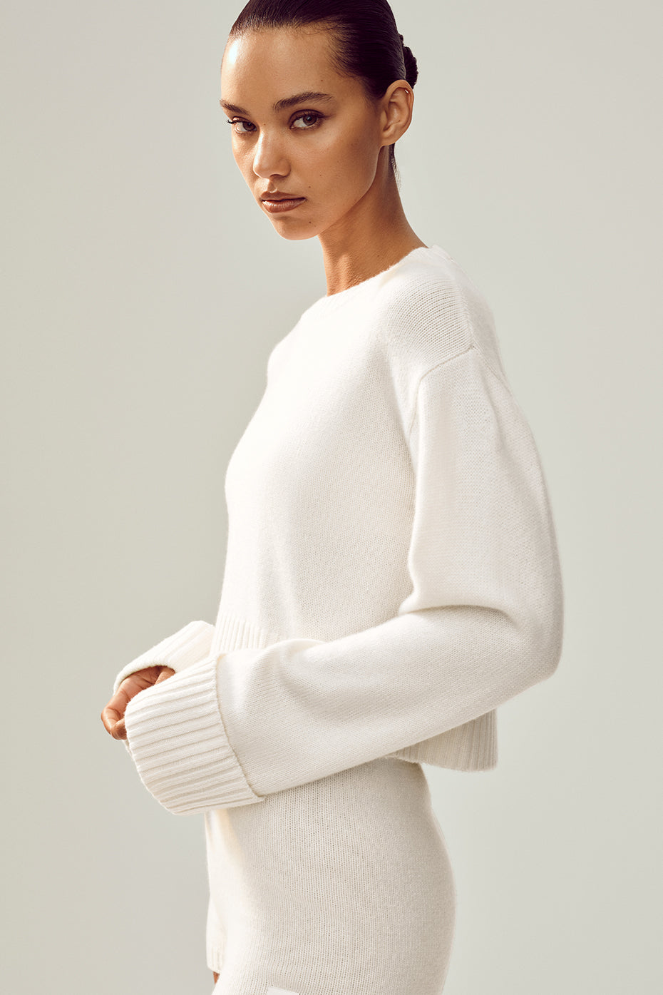 Cashmere Embrace Pullover - Ivory — photo 3