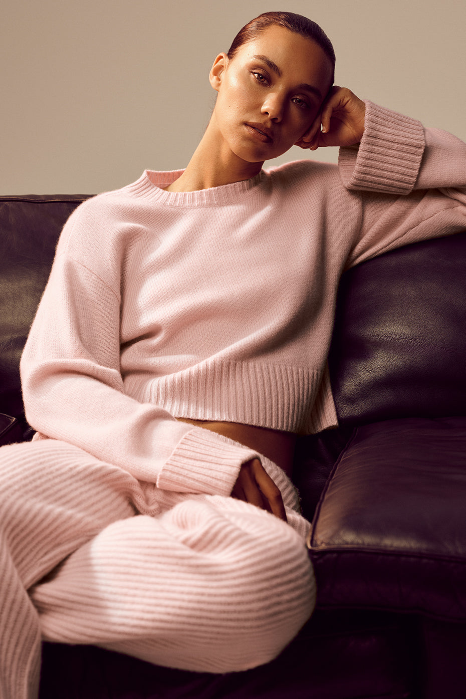 Cashmere Embrace Pullover - Frosted Pink — photo 1