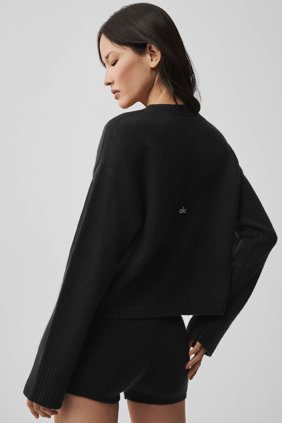 Wool Cashmere New Class Tie Cardigan - Black — photo 4