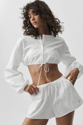 Cotton Cropped Real Deal Long Sleeve - White — photo 1