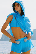 Mid-Rise Go Time Short - Azure Blue — photo 1