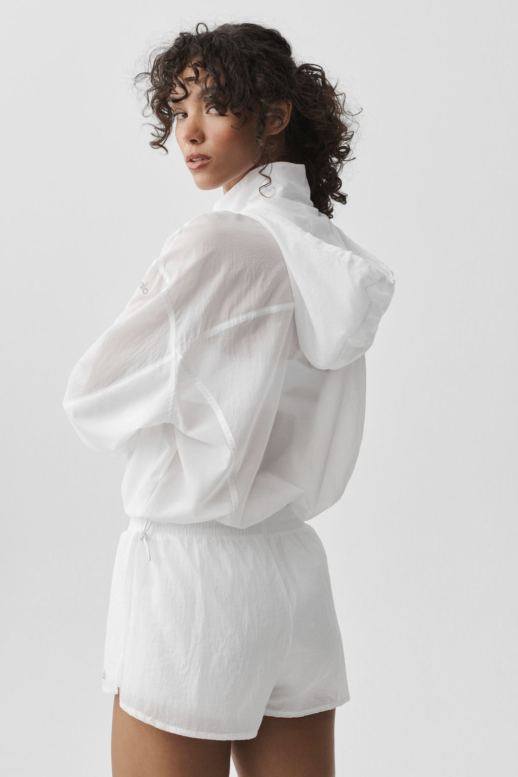 1/4 Zip Go Time Pullover - White — photo 3