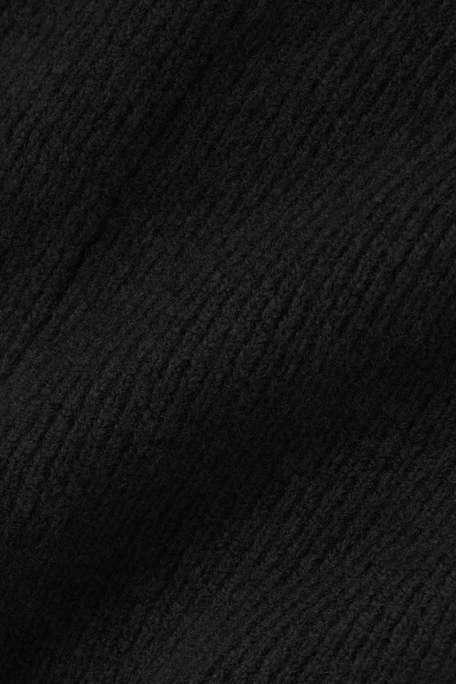 Wool Cashmere Ribbed Noble Crewneck Sweater - Black — photo 5