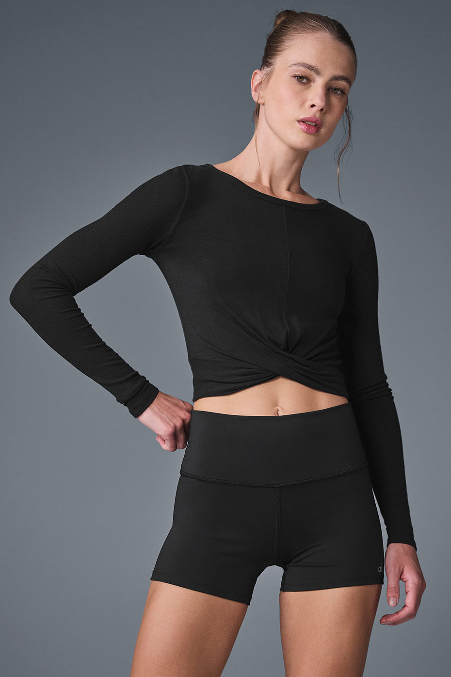 Cover Long Sleeve Top - Black — photo 1