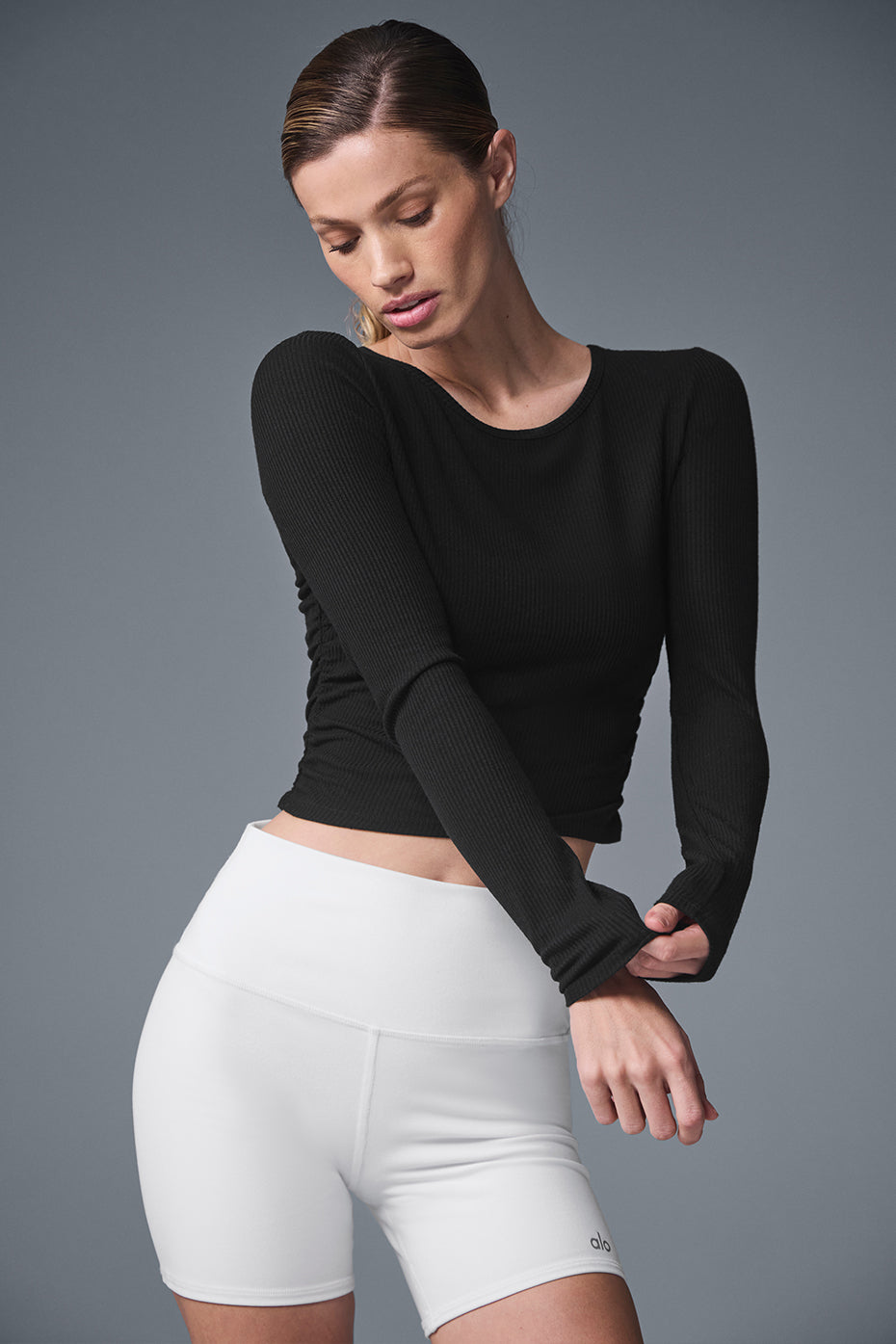 Gather Long Sleeve - Black — photo 1