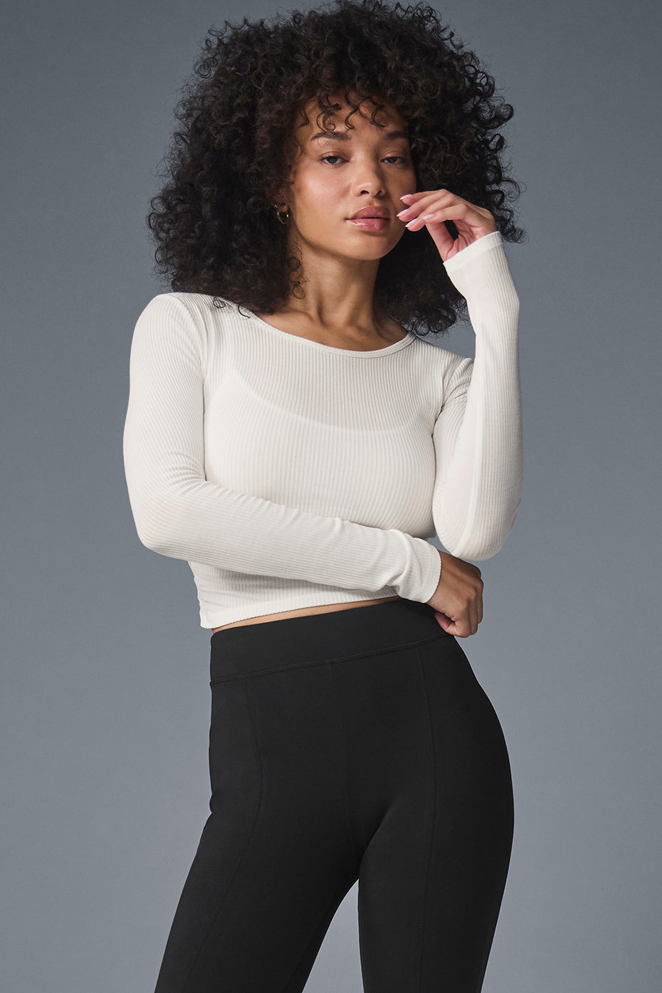 Gather Long Sleeve - Ivory — photo 1