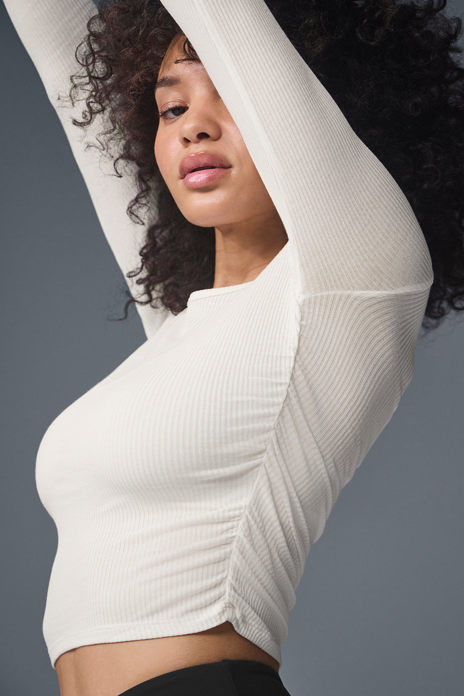 Gather Long Sleeve - Ivory — photo 2