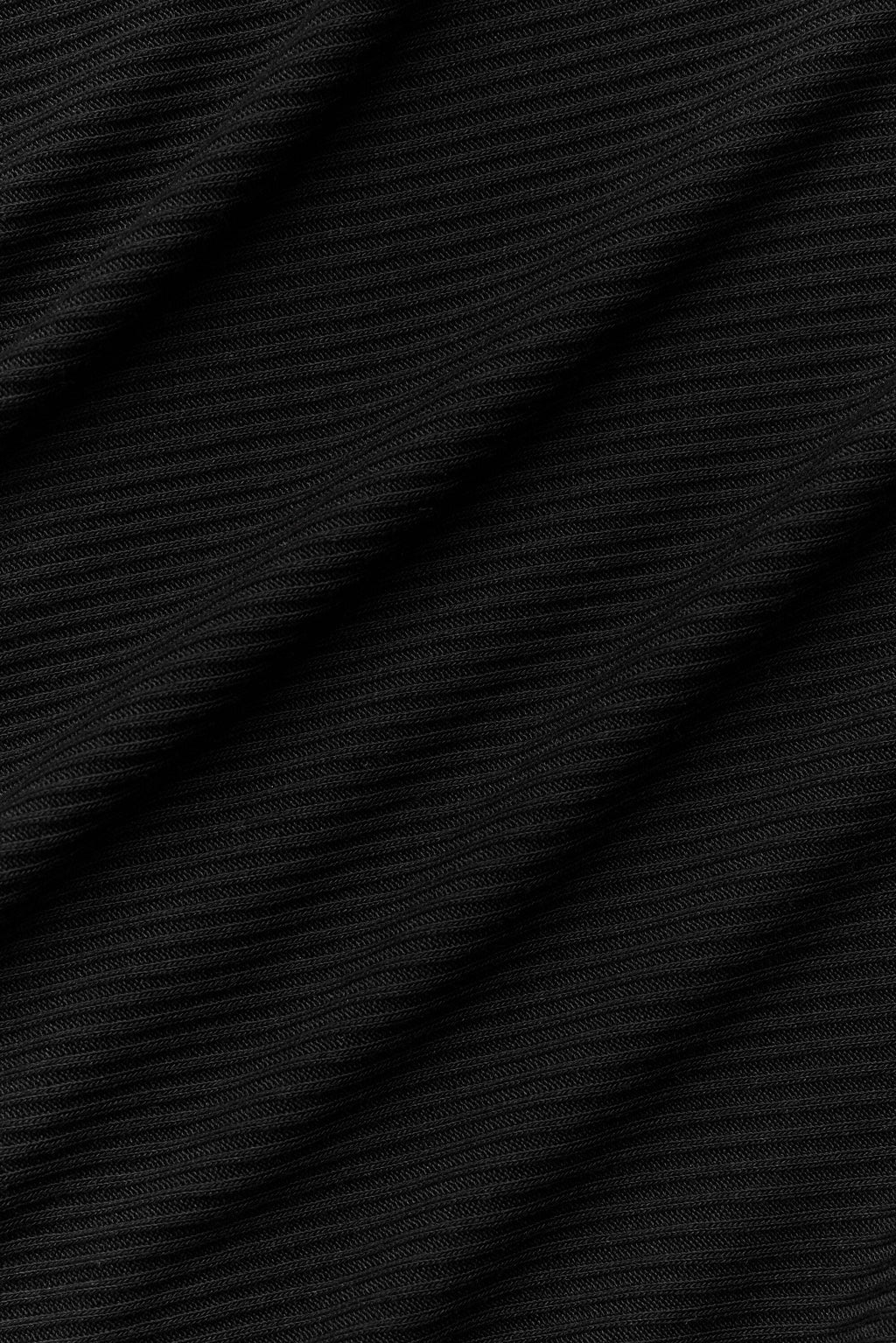 Ribbed Cropped Whisper Cardigan - Black — photo 7