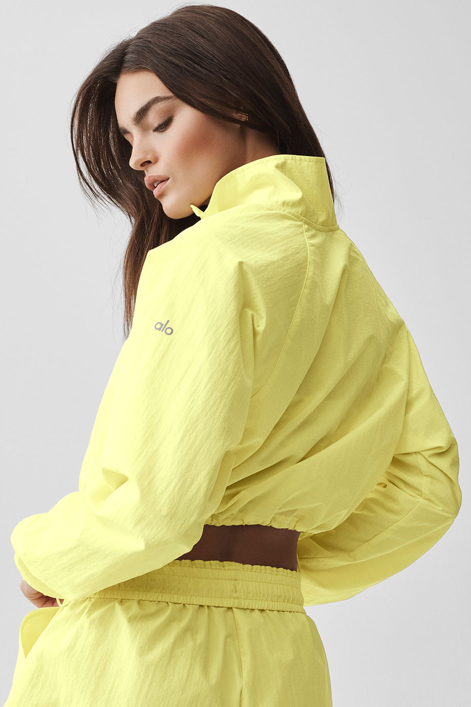 Cropped 1/4 Zip Alumni Pullover - Sunshine — photo 2