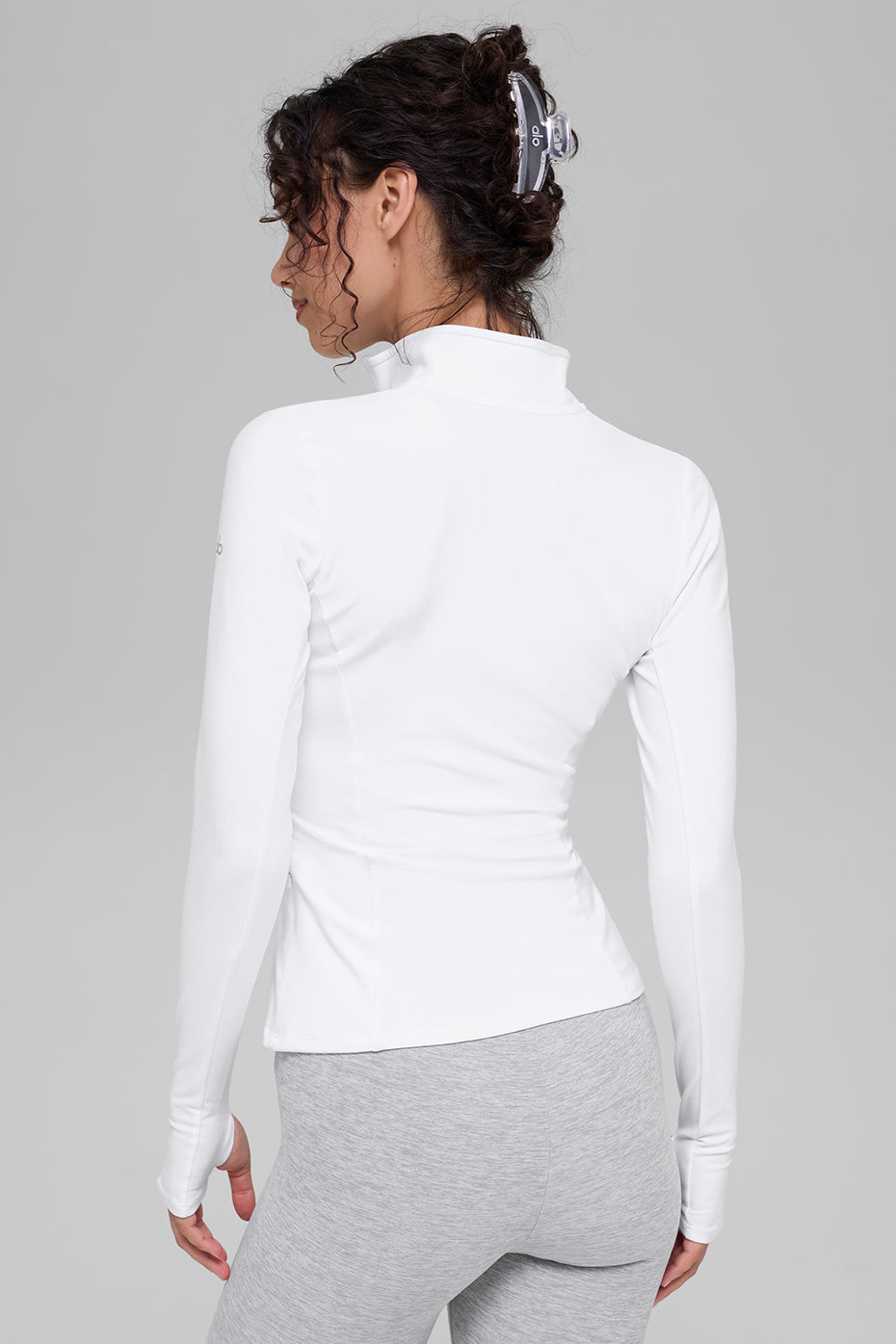 Alosoft 1/2 Zip Rapid Pullover - White — photo 3