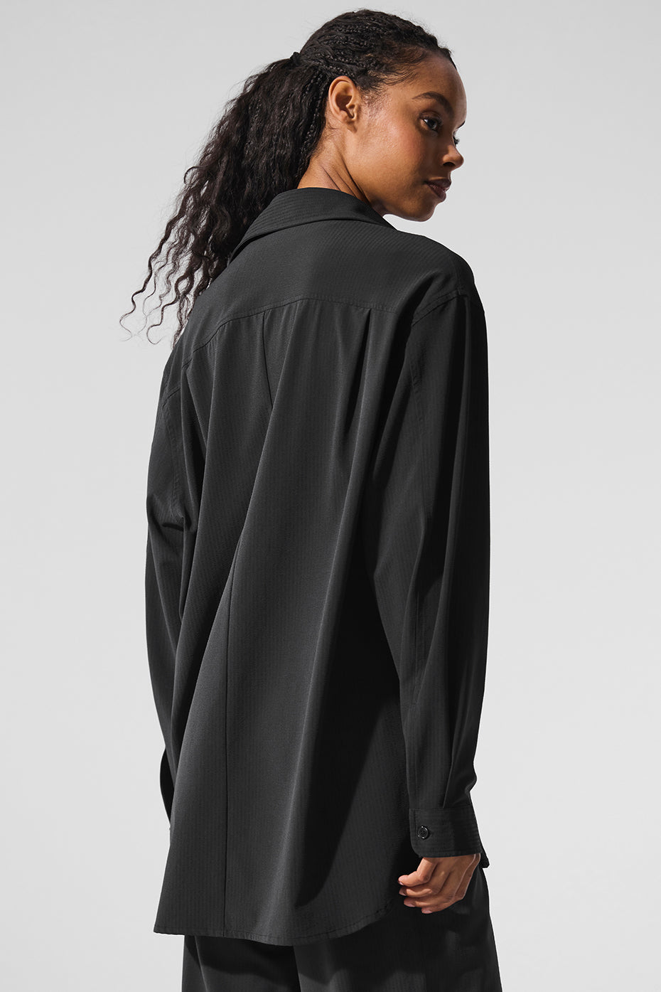 Dreamscape Button Down Long Sleeve - Black — photo 2