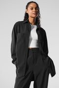 Dreamscape Button Down Long Sleeve - Black — photo 4