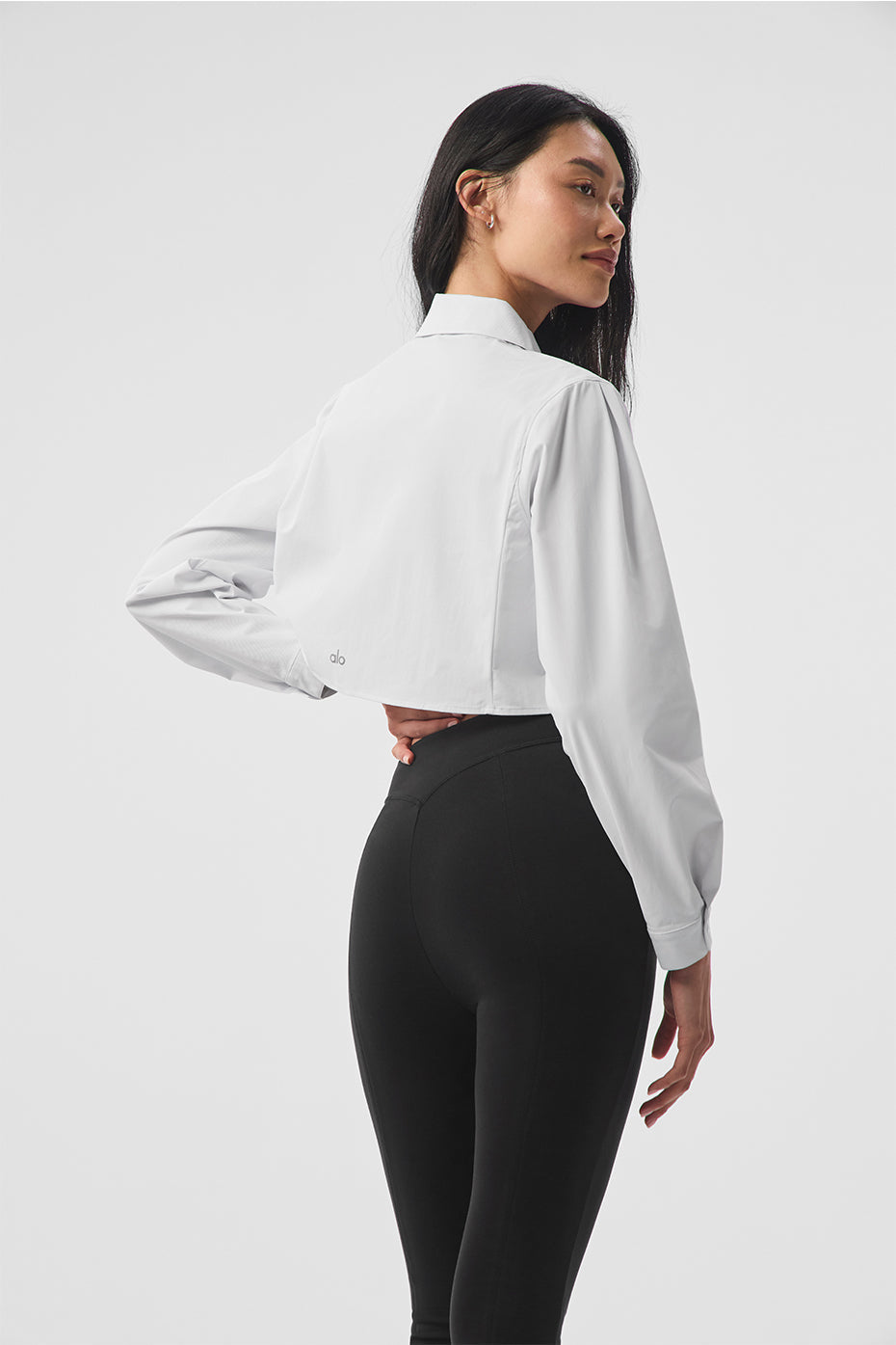 Cropped Take Me Out Button Up - White — photo 2