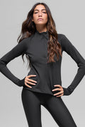 Airlift Winter Warm 1/4 Zip Long Sleeve - Black — photo 1
