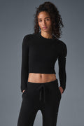 Snuggle Up Sweater Long Sleeve - Black — photo 1