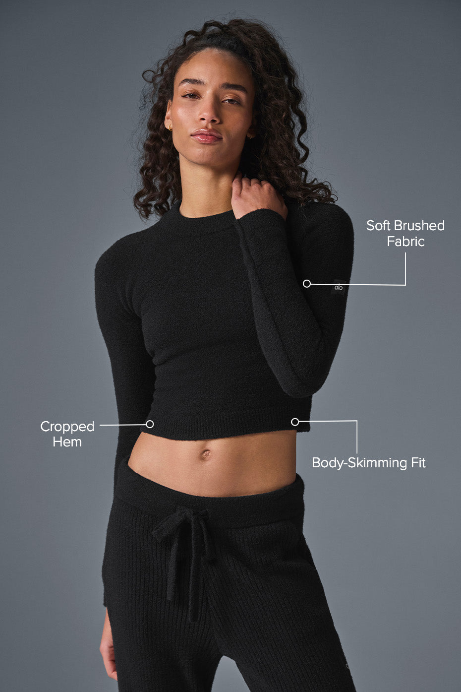 Snuggle Up Sweater Long Sleeve - Black — photo 2