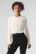 Snuggle Up Sweater Cropped Cardigan - Ivory — photo 1