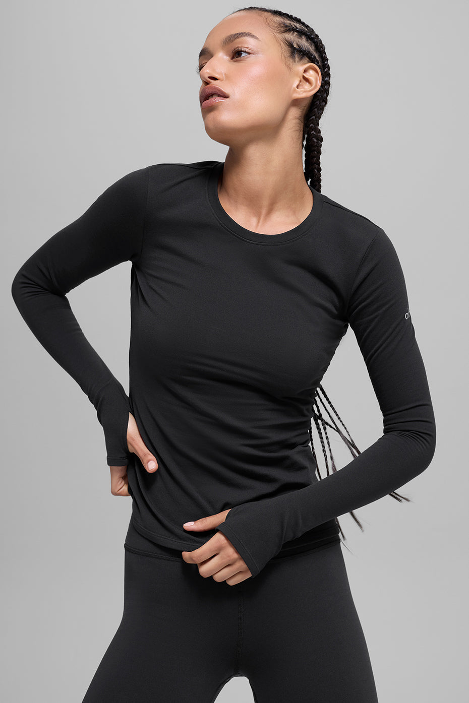 Airbrush Winter Warm Nocturne Long Sleeve - Black — photo 1