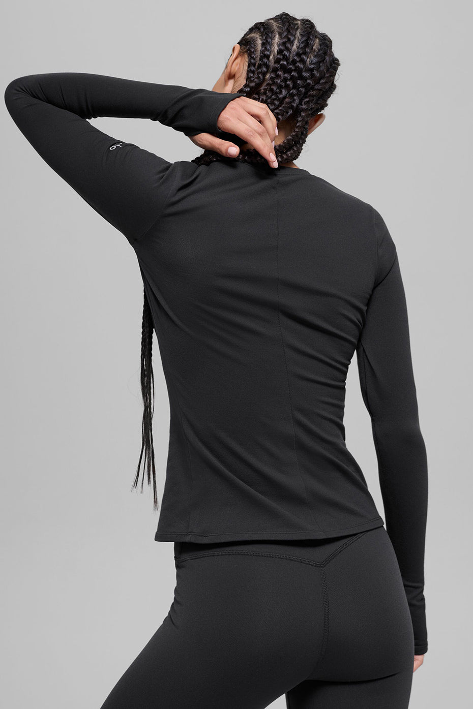 Airbrush Winter Warm Nocturne Long Sleeve - Black — photo 3