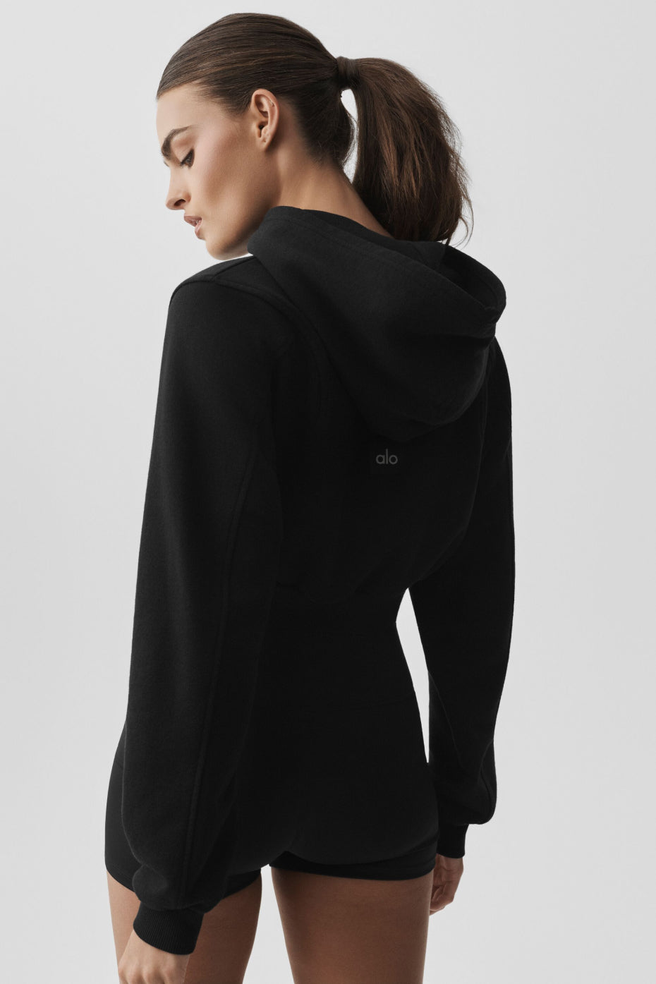 Sweet Escape Zip Up Hoodie - Black — photo 3