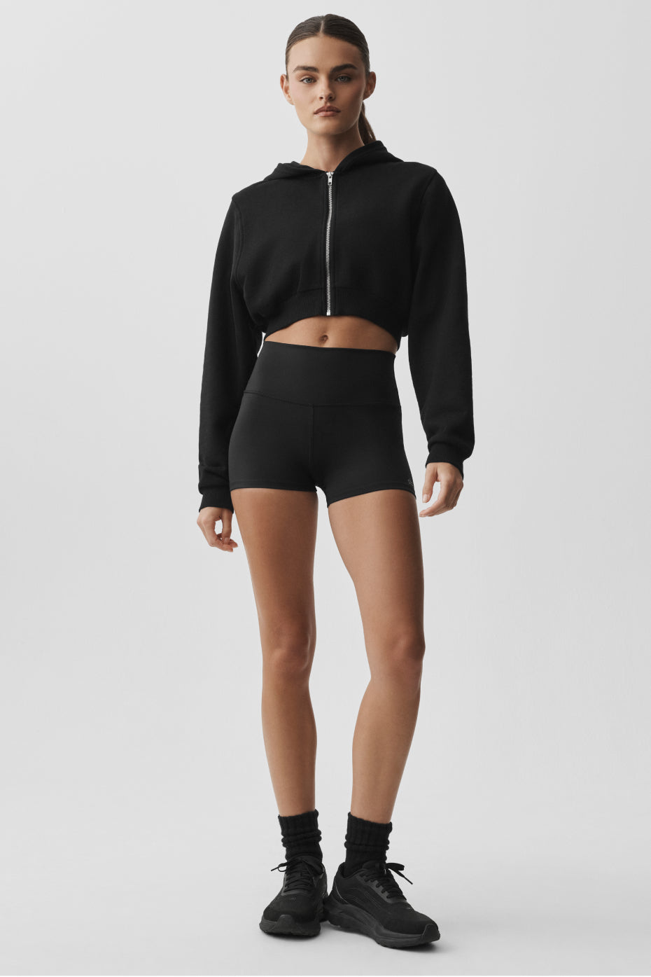 Sweet Escape Zip Up Hoodie - Black — photo 5