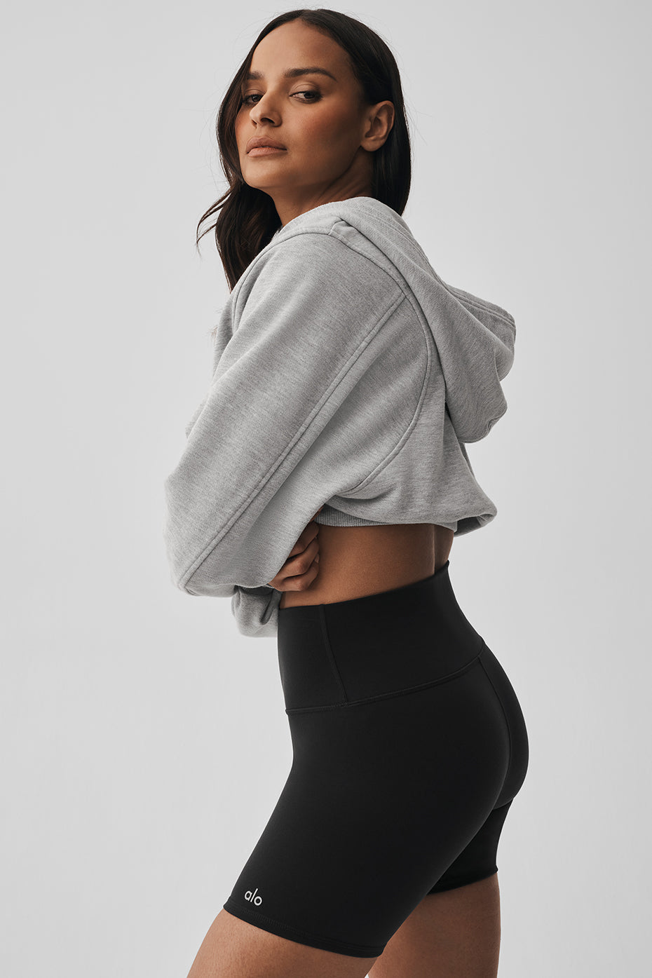 Sweet Escape Zip Up Hoodie - Athletic Heather Grey — photo 2
