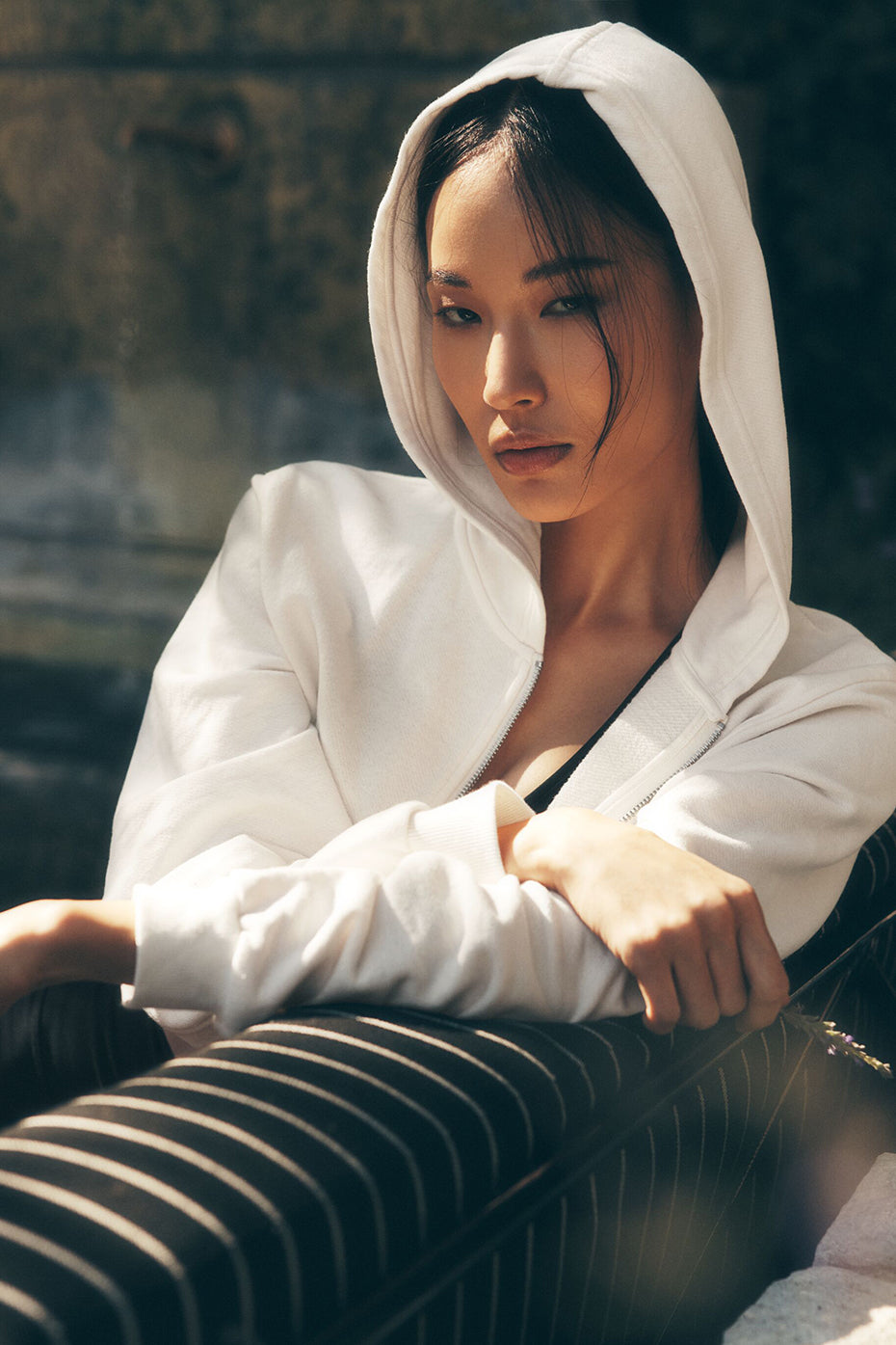 Sweet Escape Zip Up Hoodie - Ivory — photo 1