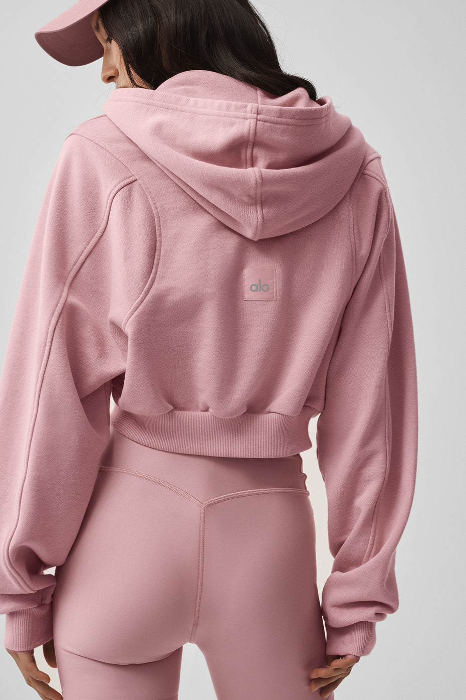 Sweet Escape Zip Up Hoodie - Vintage Pink — photo 2