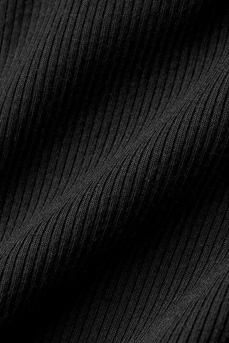 Ribbed Mesmerize Mock Neck Long Sleeve - Black — photo 5