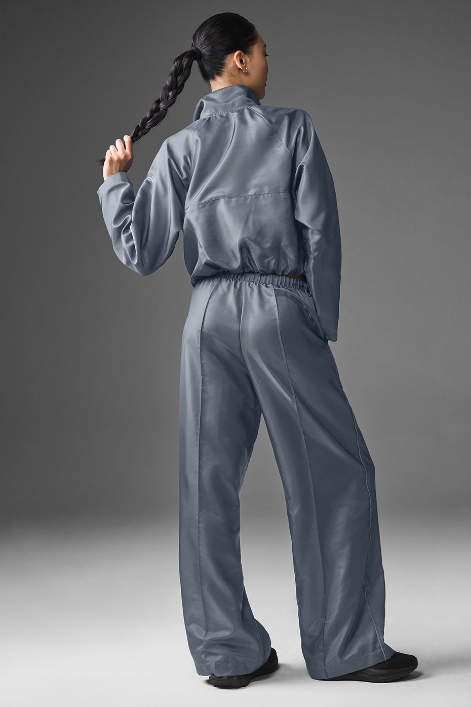 Cropped Afterglow Pullover - Steel Grey — photo 4