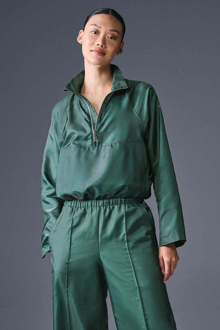 Cropped Afterglow Pullover - Winter Ivy — photo 3