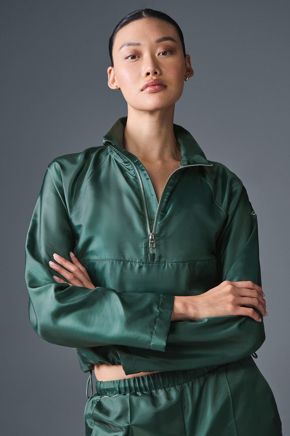 Cropped Afterglow Pullover - Winter Ivy — photo 5