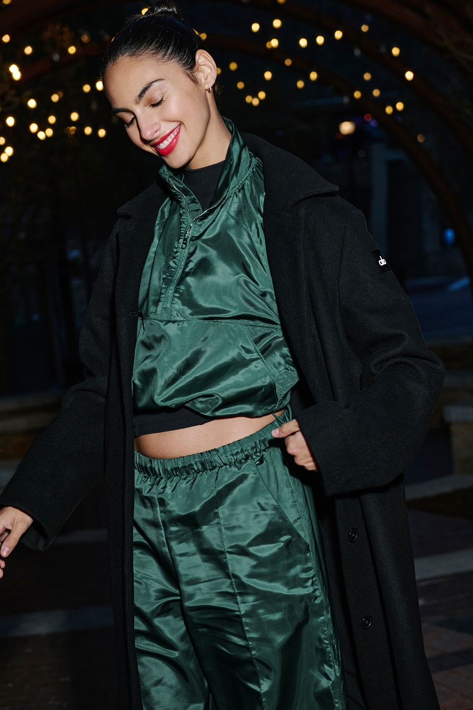 Cropped Afterglow Pullover - Winter Ivy — photo 1