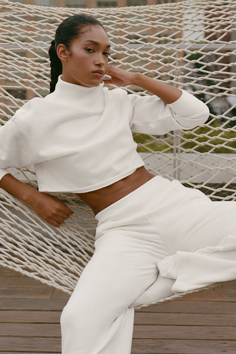 Cropped Serenity Coverup - Ivory — photo 1