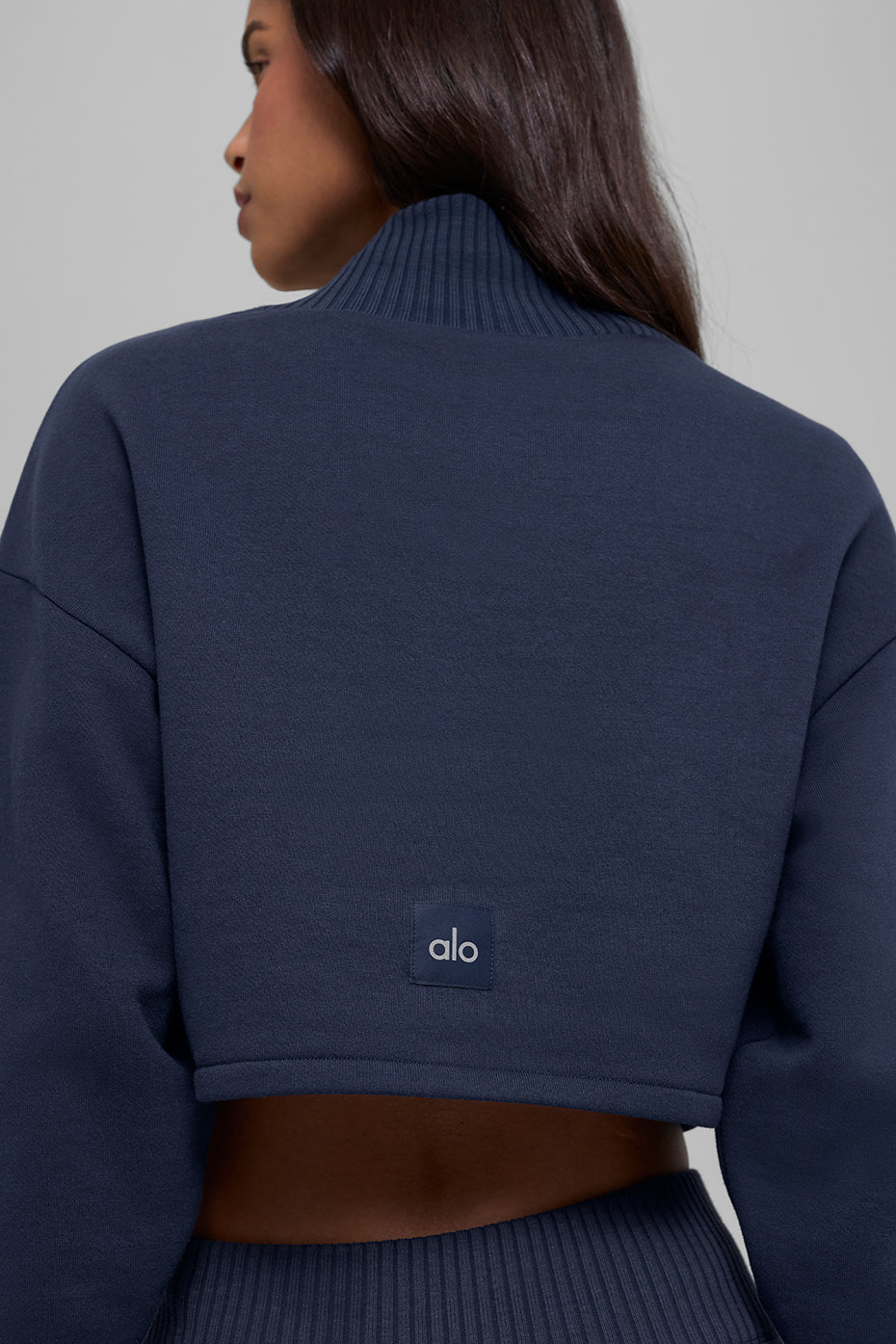 Cropped Serenity Coverup - Navy — photo 3