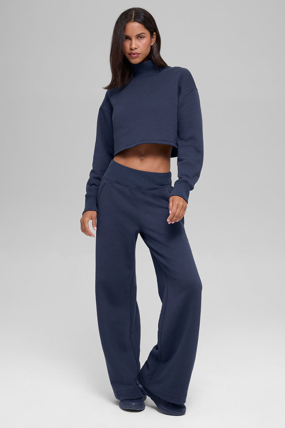 Cropped Serenity Coverup - Navy — photo 5