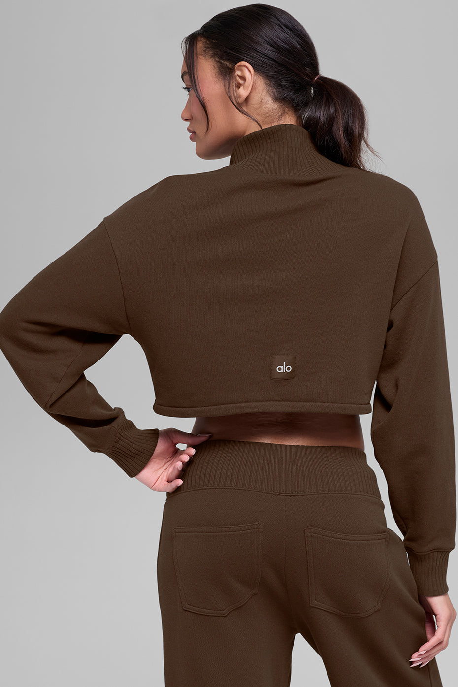 Cropped Serenity Coverup - Espresso — photo 3