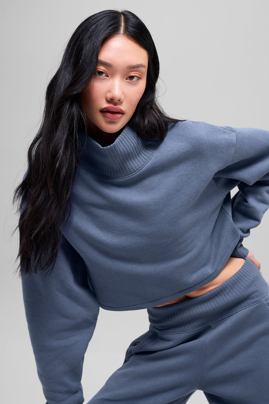 Cropped Serenity Coverup - Bluestone — photo 4