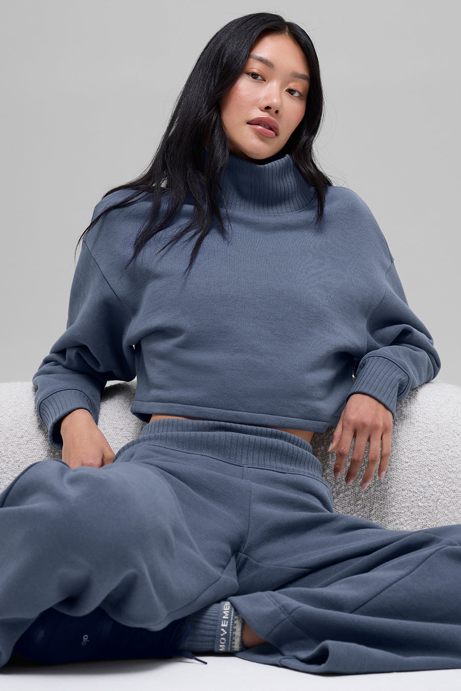 Cropped Serenity Coverup - Bluestone — photo 2