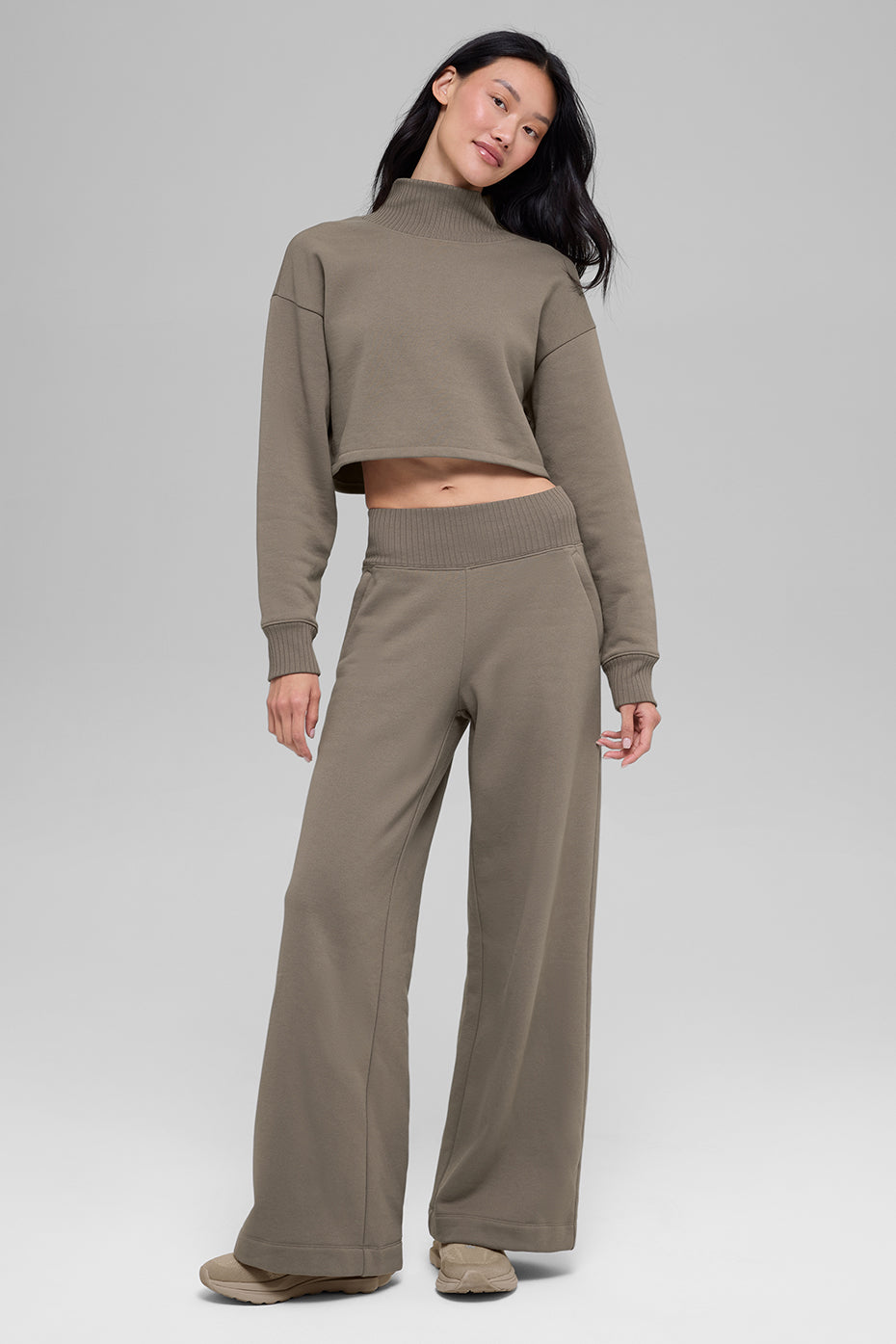 Cropped Serenity Coverup - Light Cocoa — photo 5